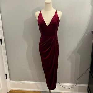 Velvet midi dress